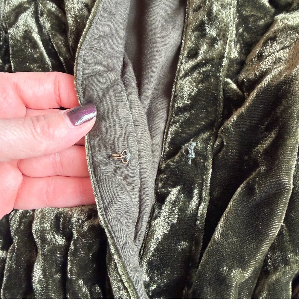 Anthropologie The Somerset Maxi Dress: Velvet Edition Dark Green - size XS - Picture 2 of 13